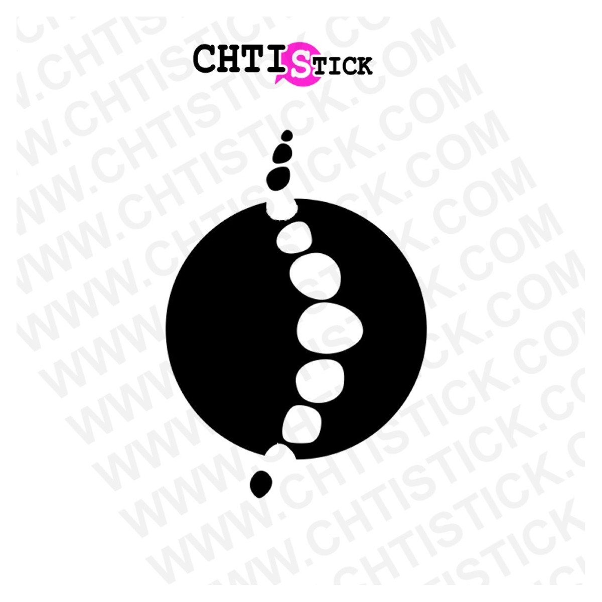 chtistick Autocollant ostéopathe