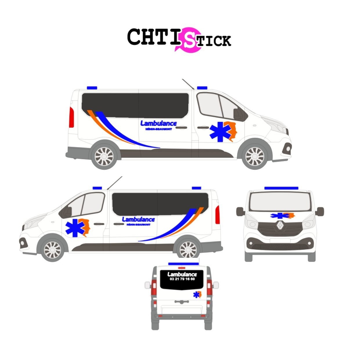 chtistick FLOCAGE LAMBULANCE HENIN GV