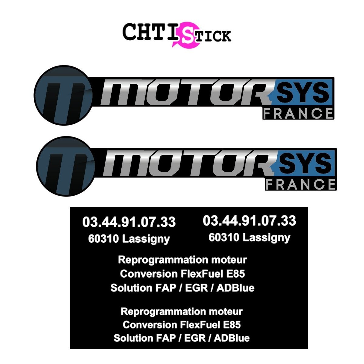 chtistick MARQUAGE VEHICULE MOTORSYS