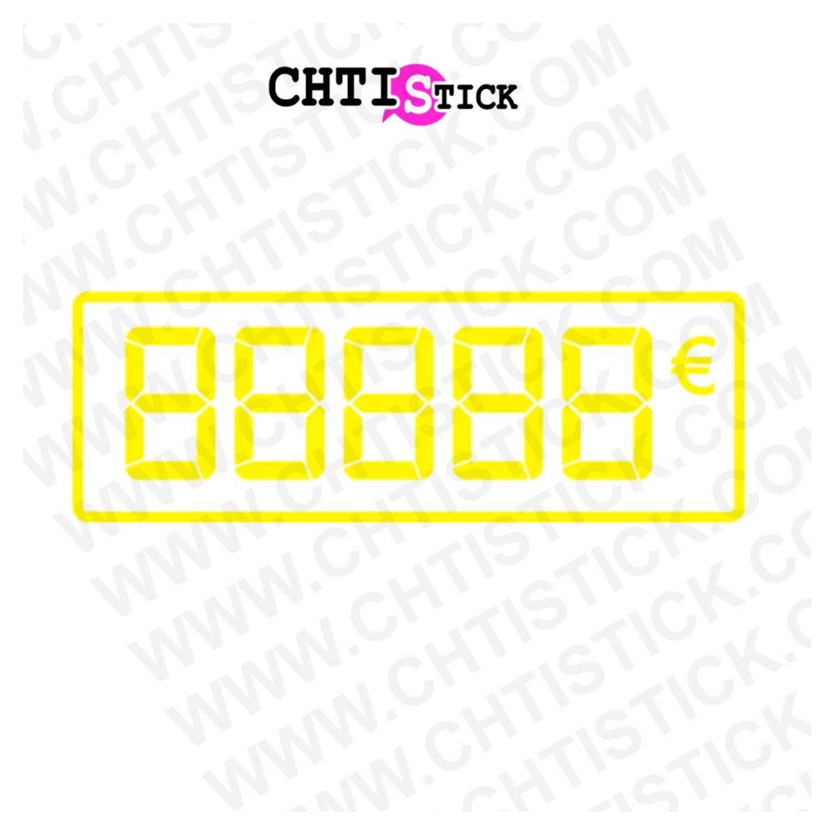 Stickers chiffre digital