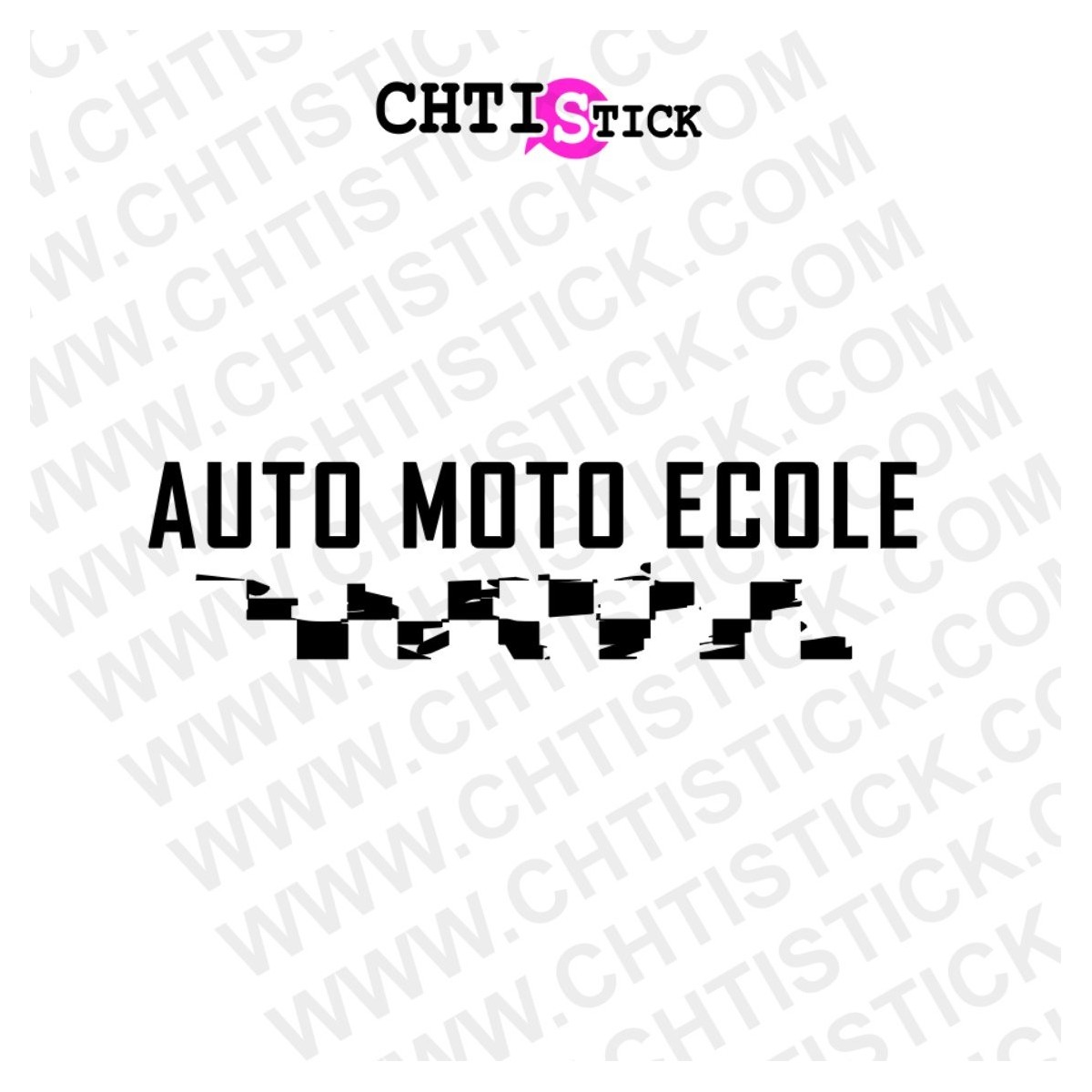 AUTOCOLLANT AUTO MOTO ECOLE T