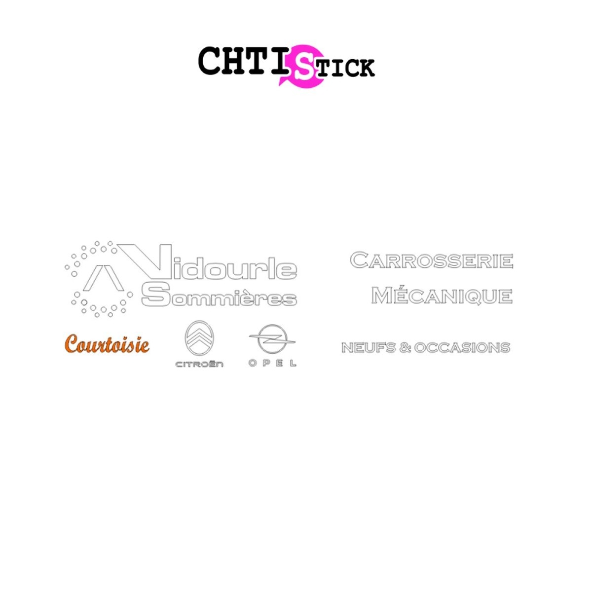 MARQUAGE VITRE ARRIERE GARAGE