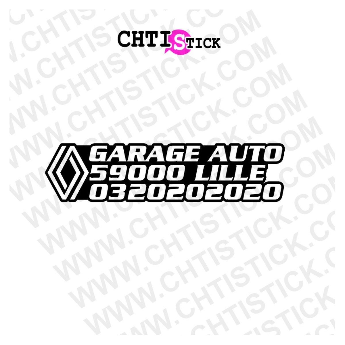 Signature adhésive Déco Renault