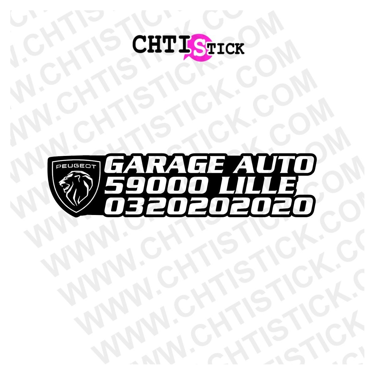 Signature adhésive de coffre