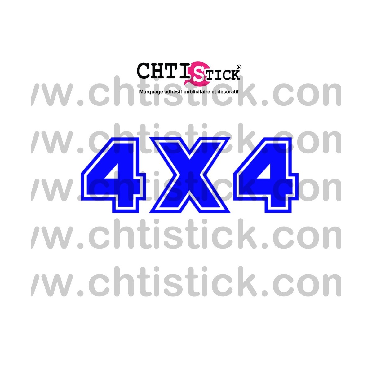 Sticker 4x4 PANDA pour capot