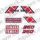 STICKERS YAMAHA 250 TY 59N Réservoir plastique