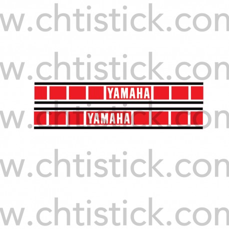 BANDES DECO YAMAHA FACON YZ ROUGE