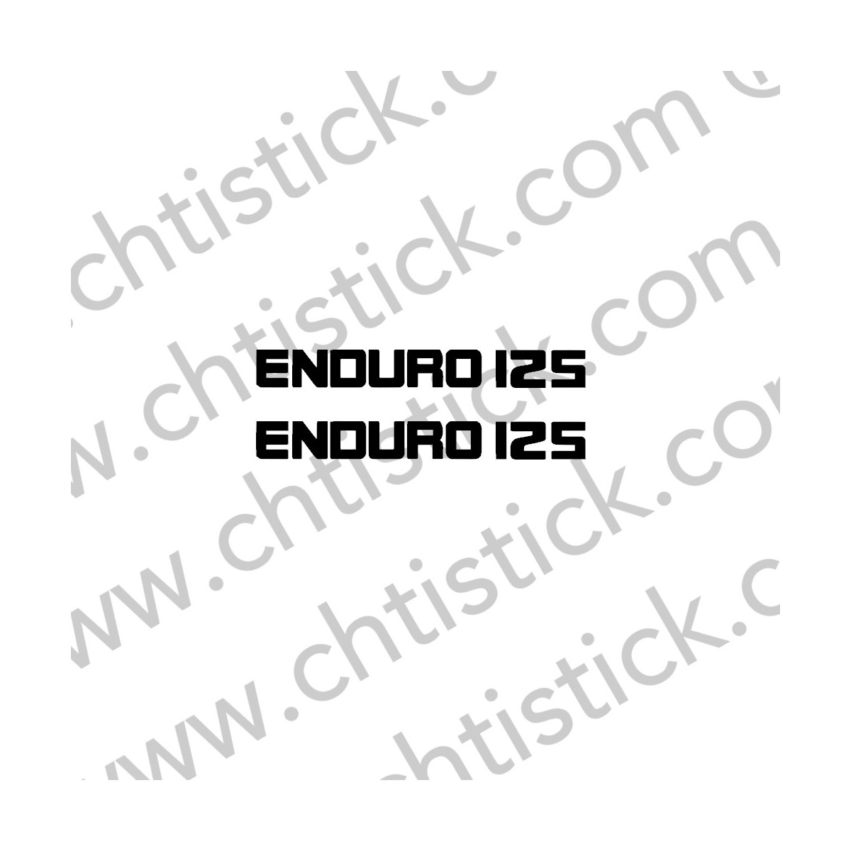 2 stickers ENDURO 125 YAMAHA