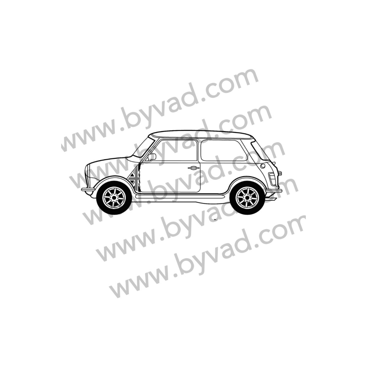 Autocollants A PANEL austin Mini