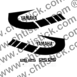 STICKERS YAMAHA 125 TY NOIR GRIS