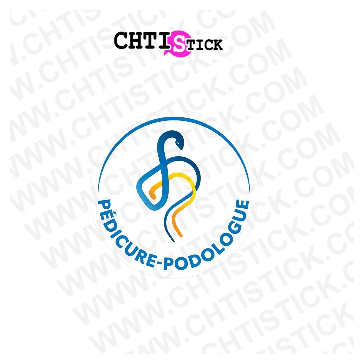 Autocollant pédicure podologue
