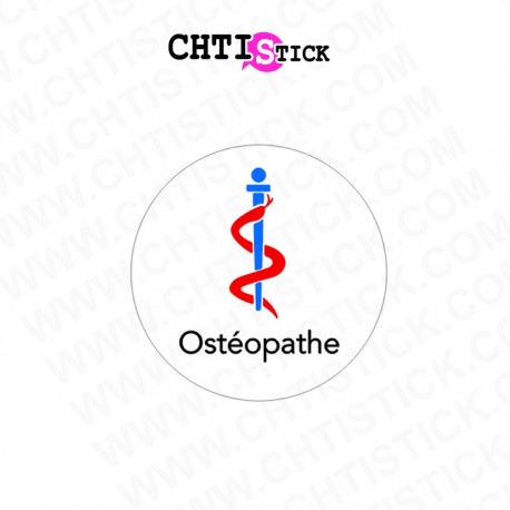 STICKERS LOGO OSTEOPATHE IMPRIME