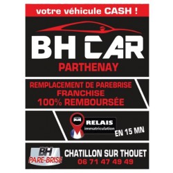 AUTOCOLLANT BH CAR 120 X 90 EN 2