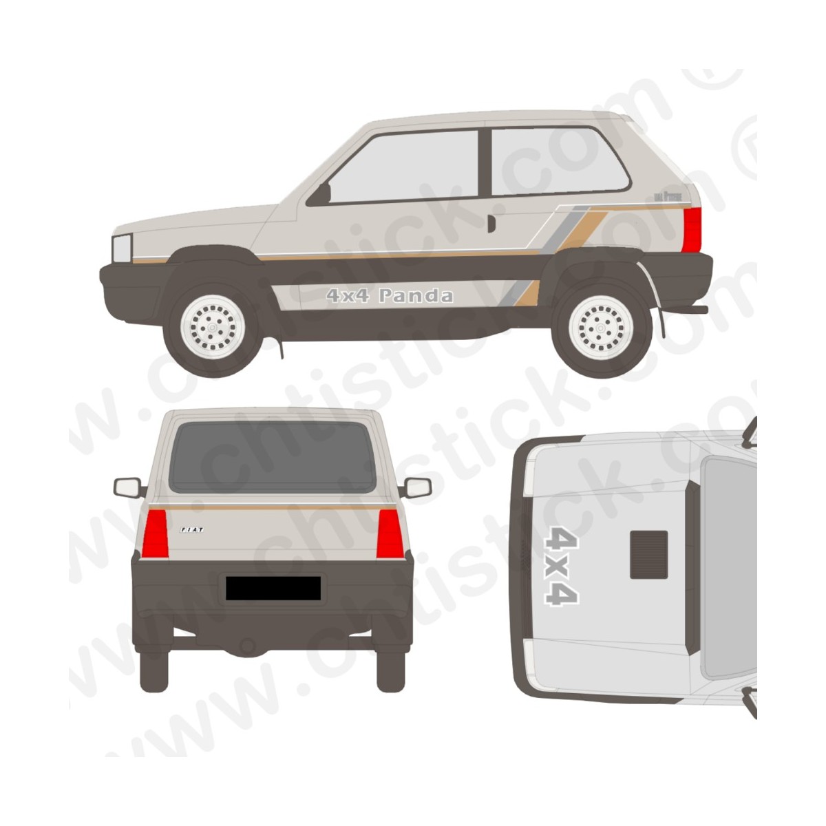 KIT PANDA VAL D'ISERE MK2 1989 IVOIRE