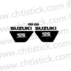 Stickers moto Suzuki 125 TS 1977 C