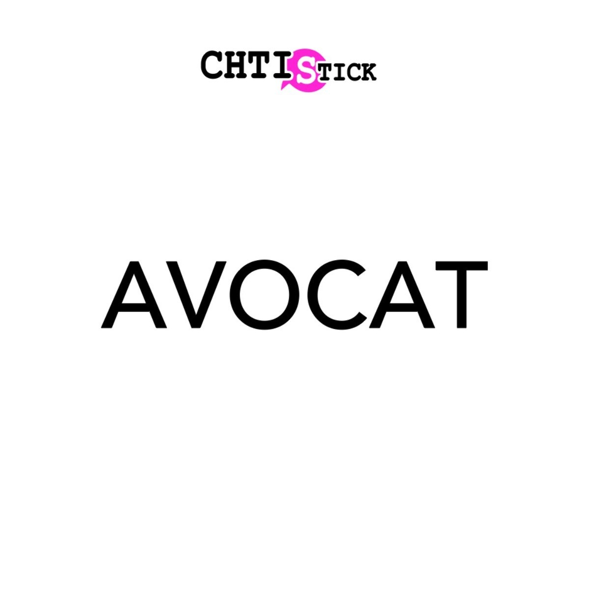 chtistick LETTRAGE AVOCAT 1.50 M XL