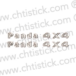 Stickers Panda 4x4 relief