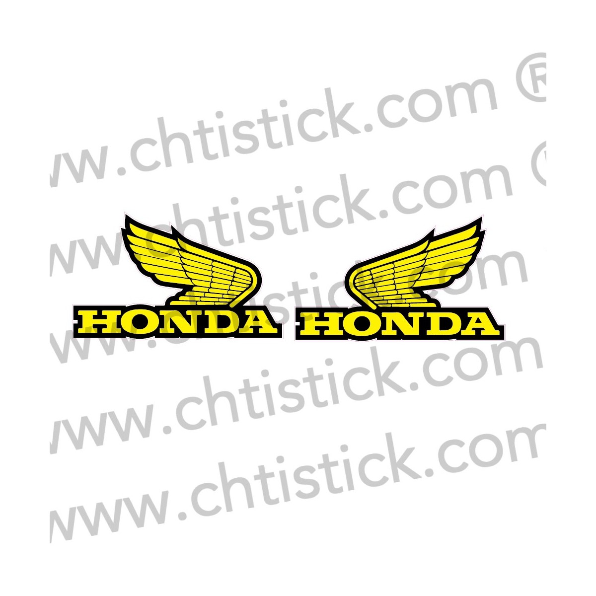 Autocollants Honda Ailes 10 cm