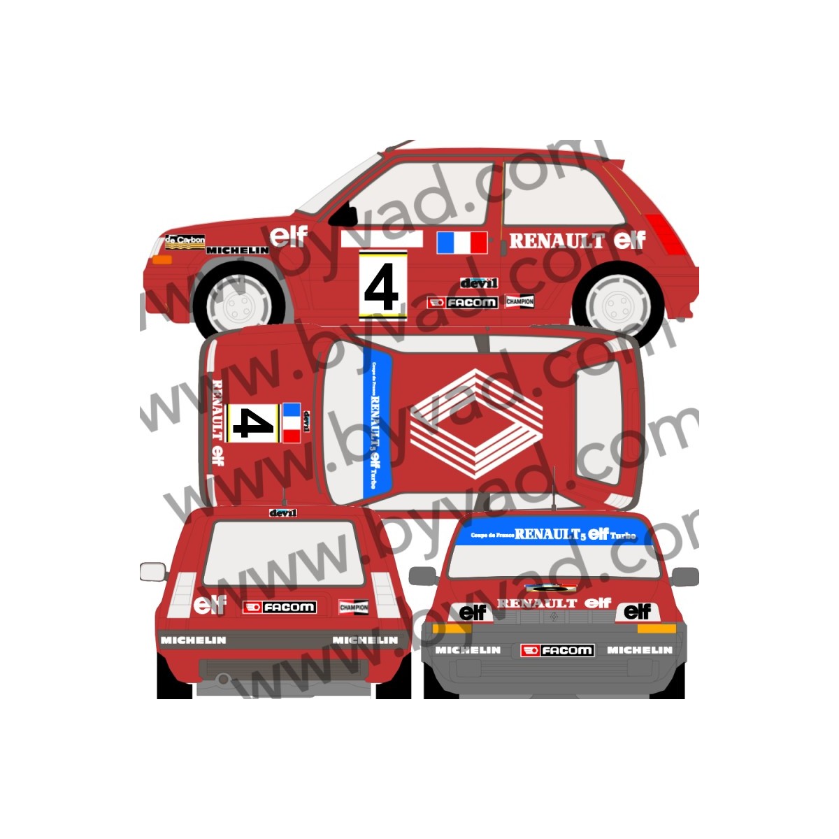 Déco R5 Coupe Mr Cancé