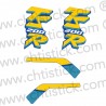 Stickers moto Suzuki 200 TSR 1991