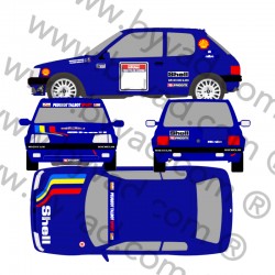 Kit déco 205 Rallye Mr Dasaize