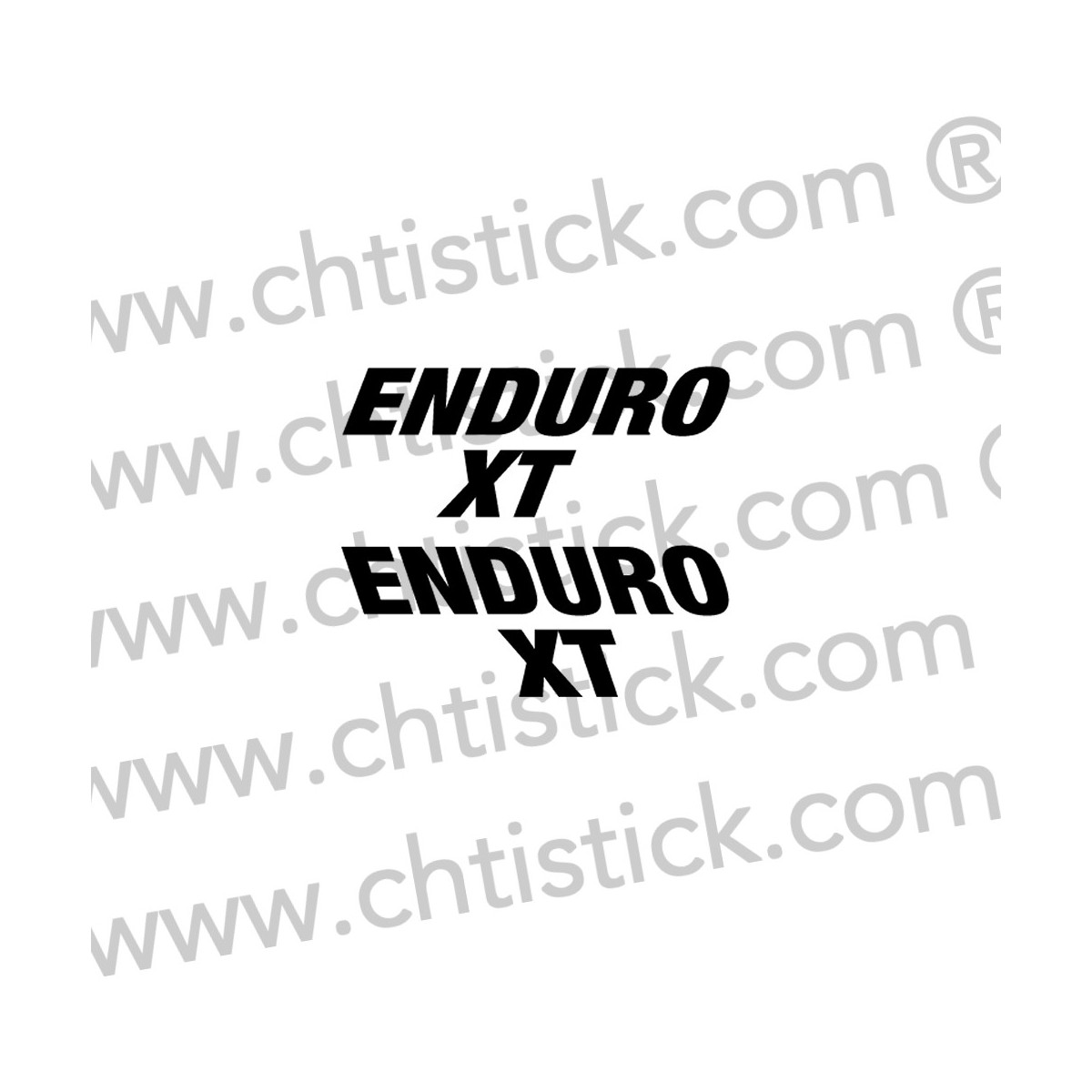 2 stickers ENDURO XT YAMAHA