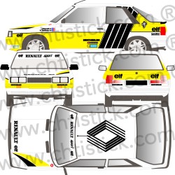 Kit déco Rallye R11 Portugal 87