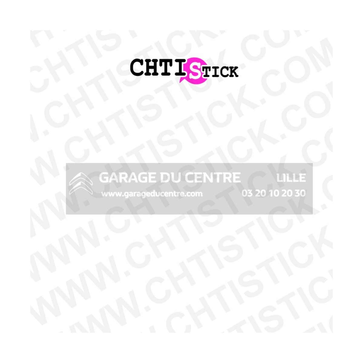 AUTOCOLLANT VITRE CITROEN 12CM