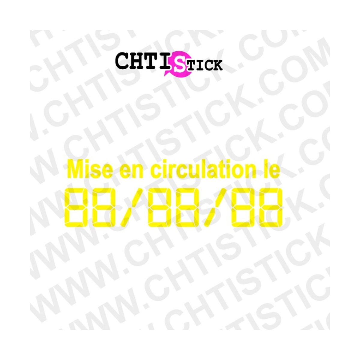 CHIFFRES ADHESIF CIRCULATION