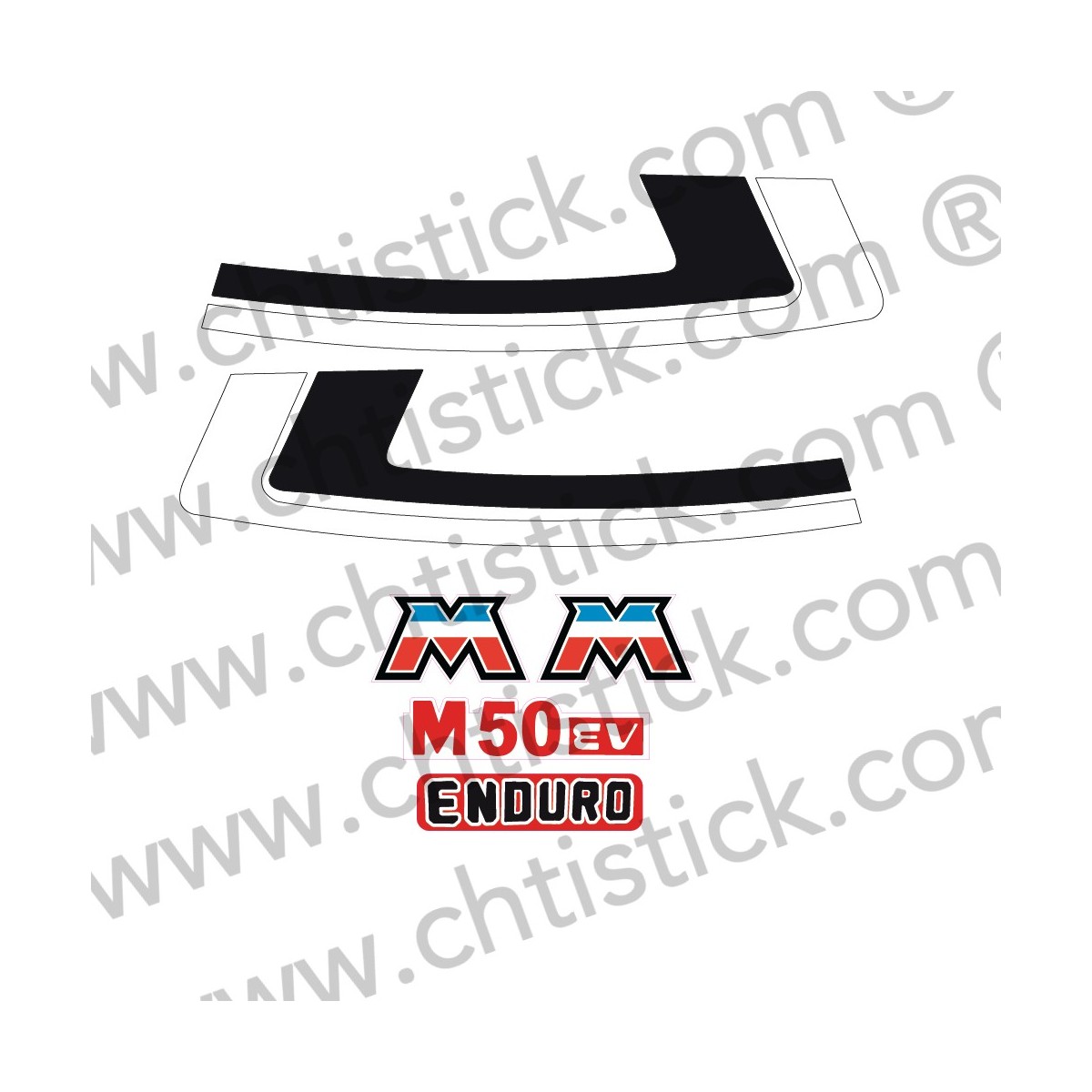 Autocollant Motobécane M50 EV
