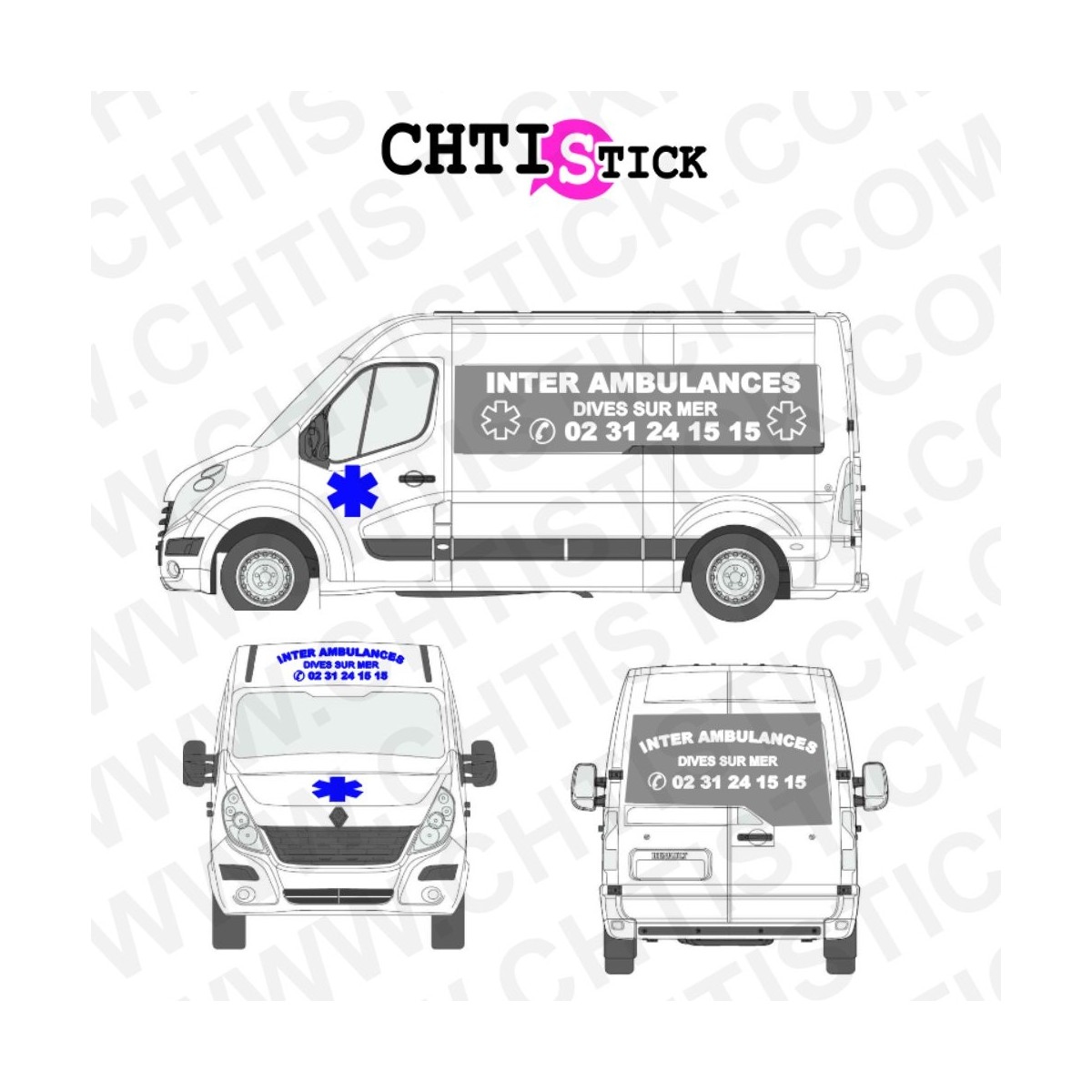 chtistick FLOCAGE AMBULANCE 