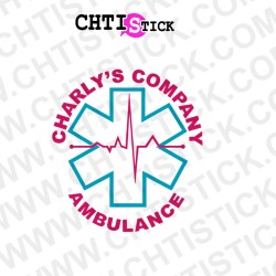 AUTOCOLLANT CROIX DE VIE PERSONNALISE