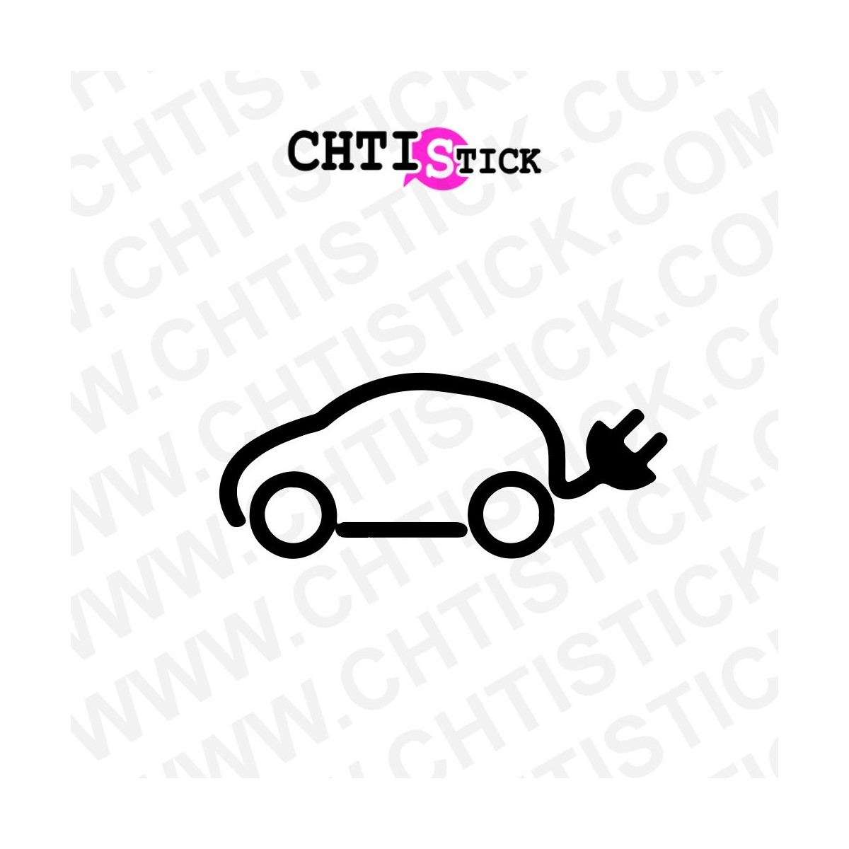 Autocollant recharche vehicule electrique