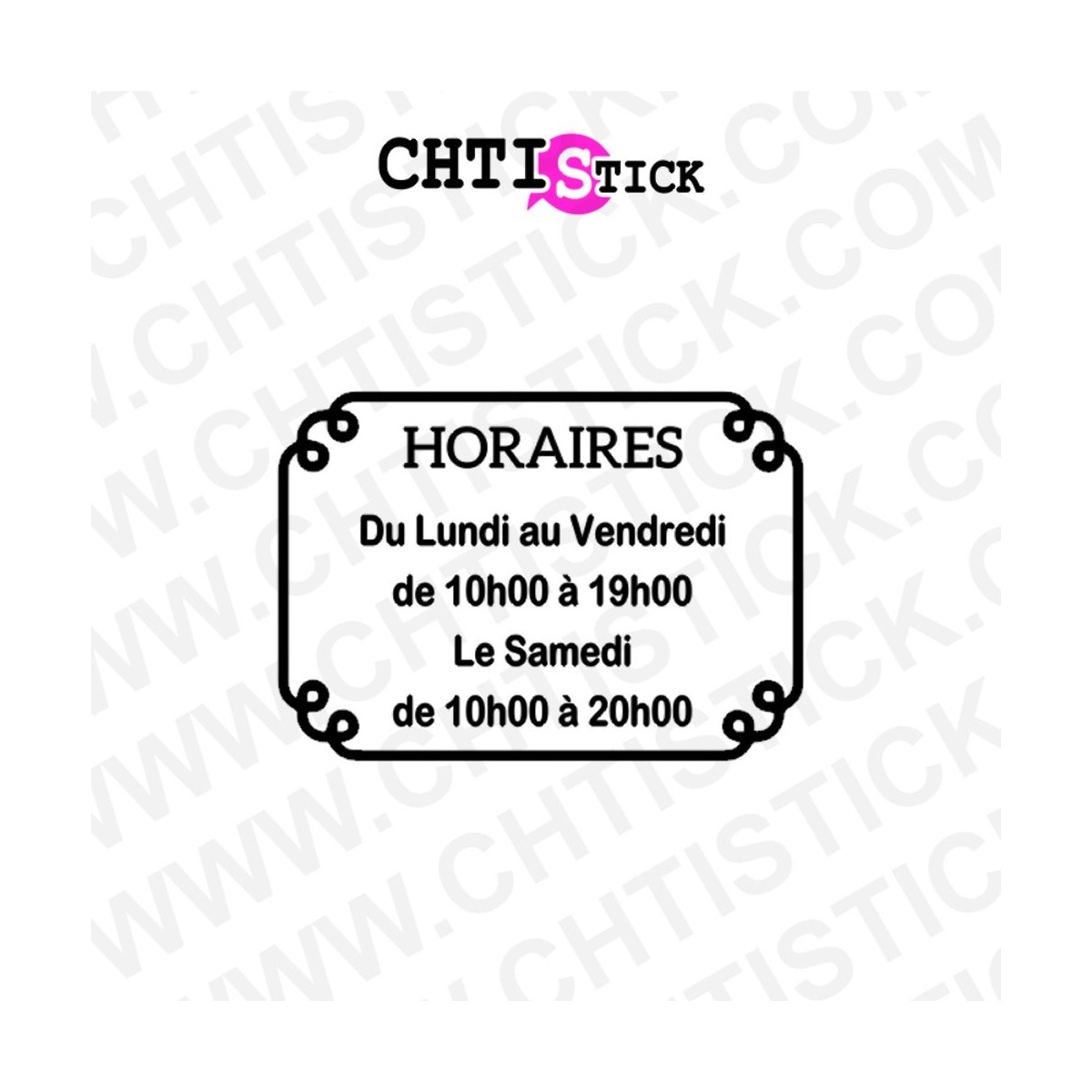 STICKERS HORAIRES 