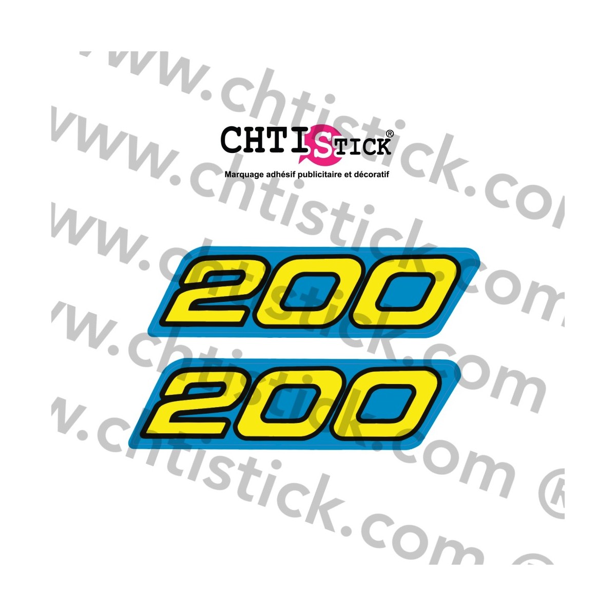 Autocollant 200 IT Yamaha