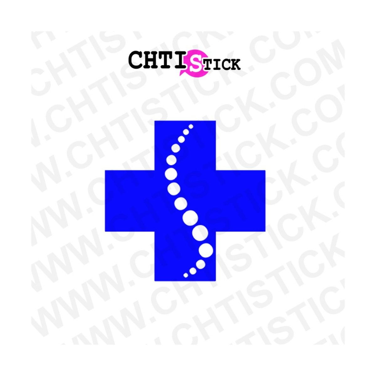 chtistick Autocollant Kinésithérapeute Masseur Osteopathe