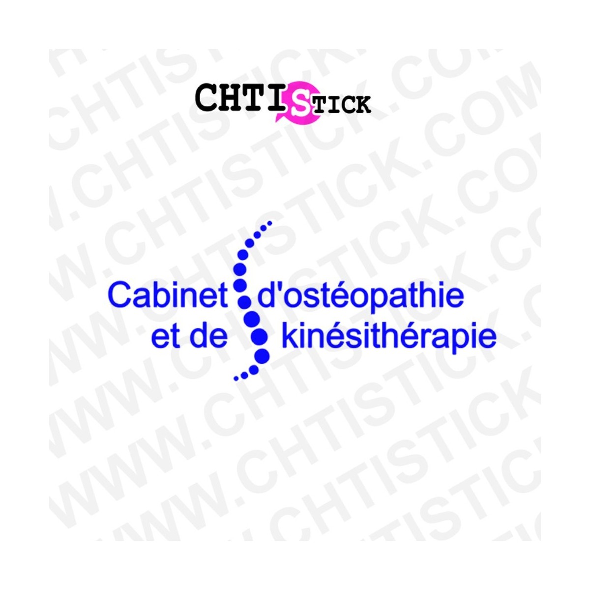 Sticker Kinésithérapeute Osteopathe
