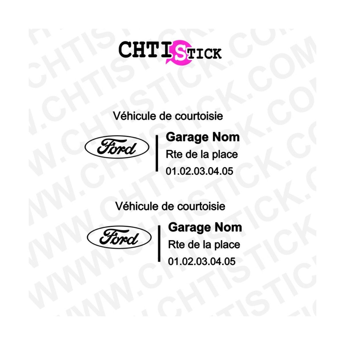 MARQUAGE VÉHICULE COURTOISIE FORD