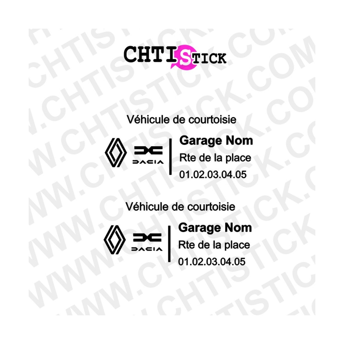 MARQUAGE VEHICULE RENAULT DACIA