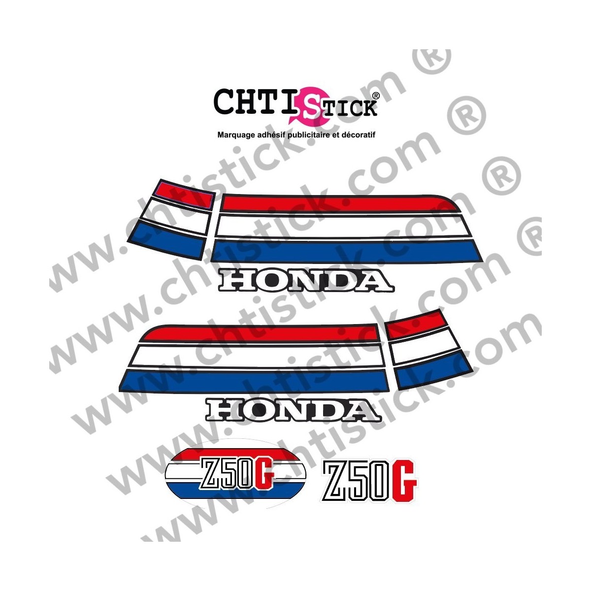 KIT AUTOCOLLANT HONDA Z50G CUSTOM
