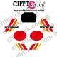 chtistick Kit Stickers Motobécane M50 EW Blanche
