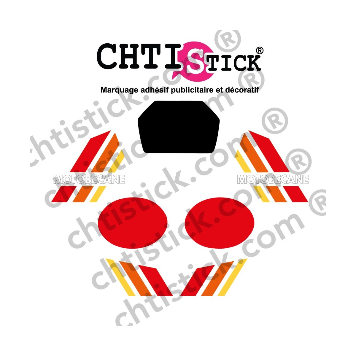 Kit Stickers Motobécane M50 EW Noire