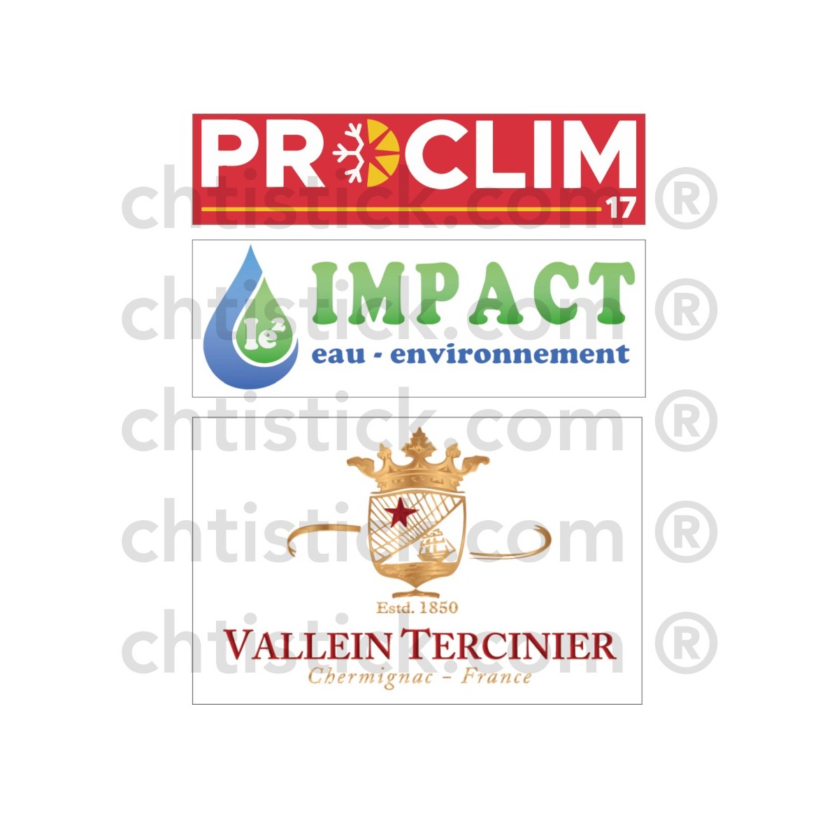 Autocollants sponsors personnalisés