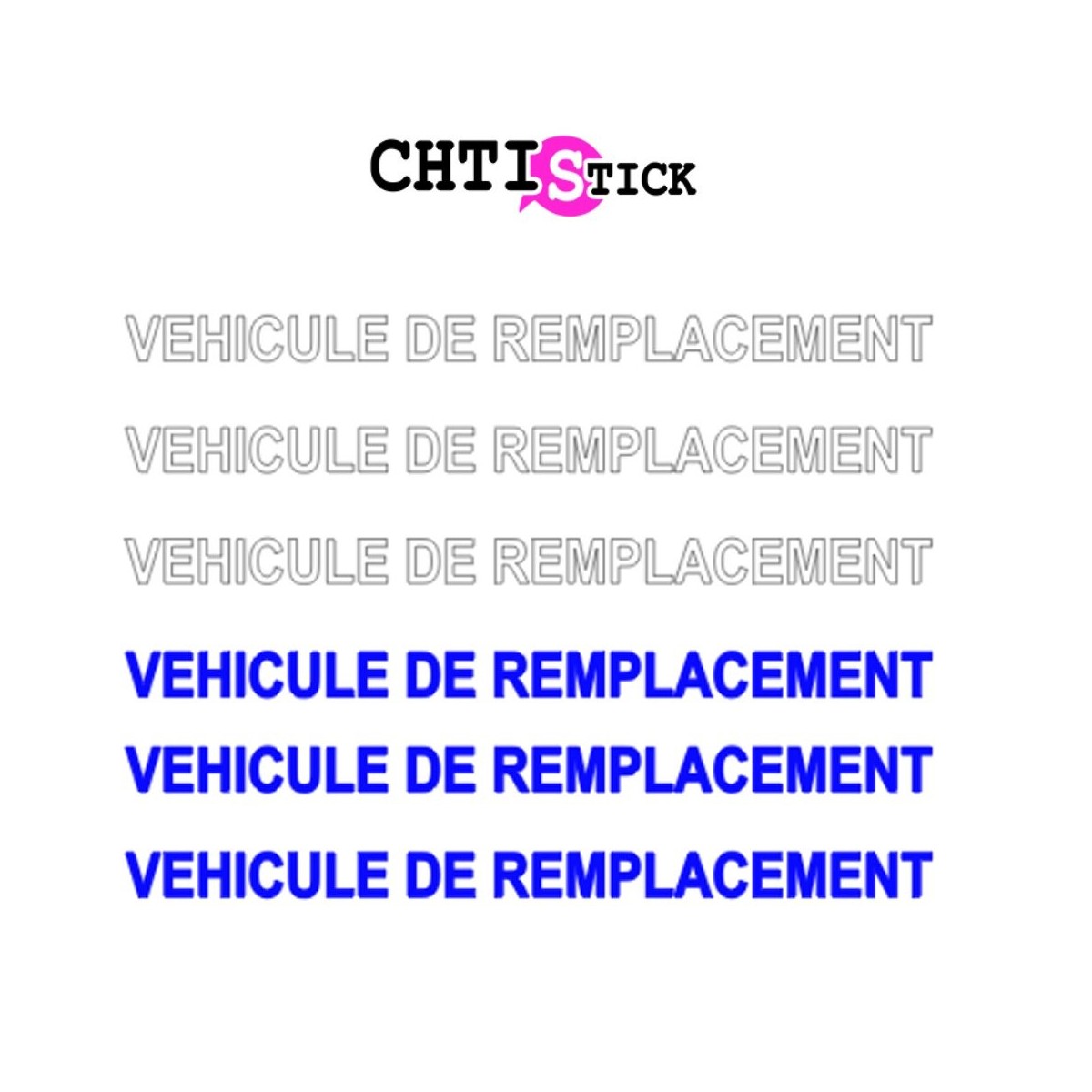Adhésif véhicule de remplacement