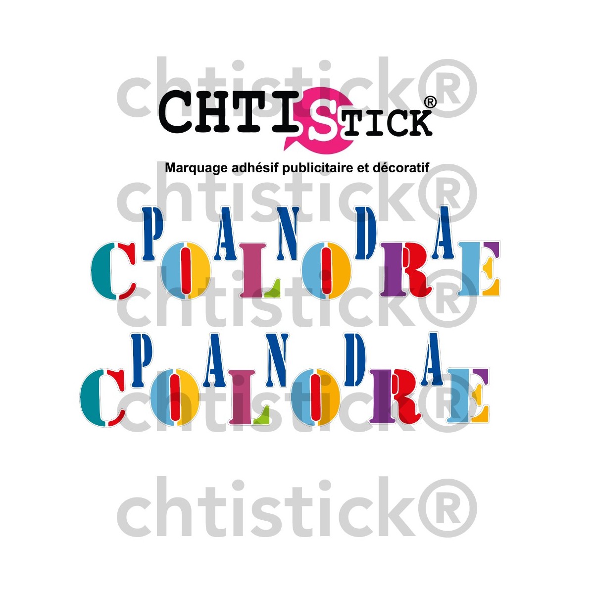 AUTOCOLLANTS FIAT PANDA COLORE