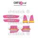 Kit Stickers MBK 51 CLUB SALSA ROSE/GRIS/JAUNE