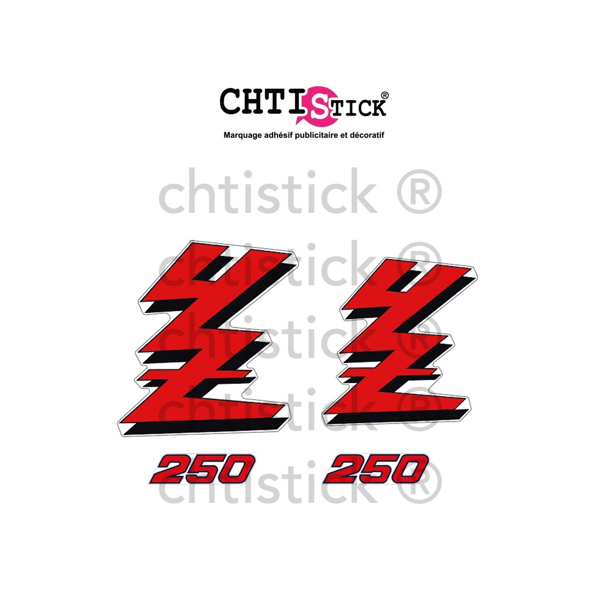 Stickers YAMAHA 250 YZ 89