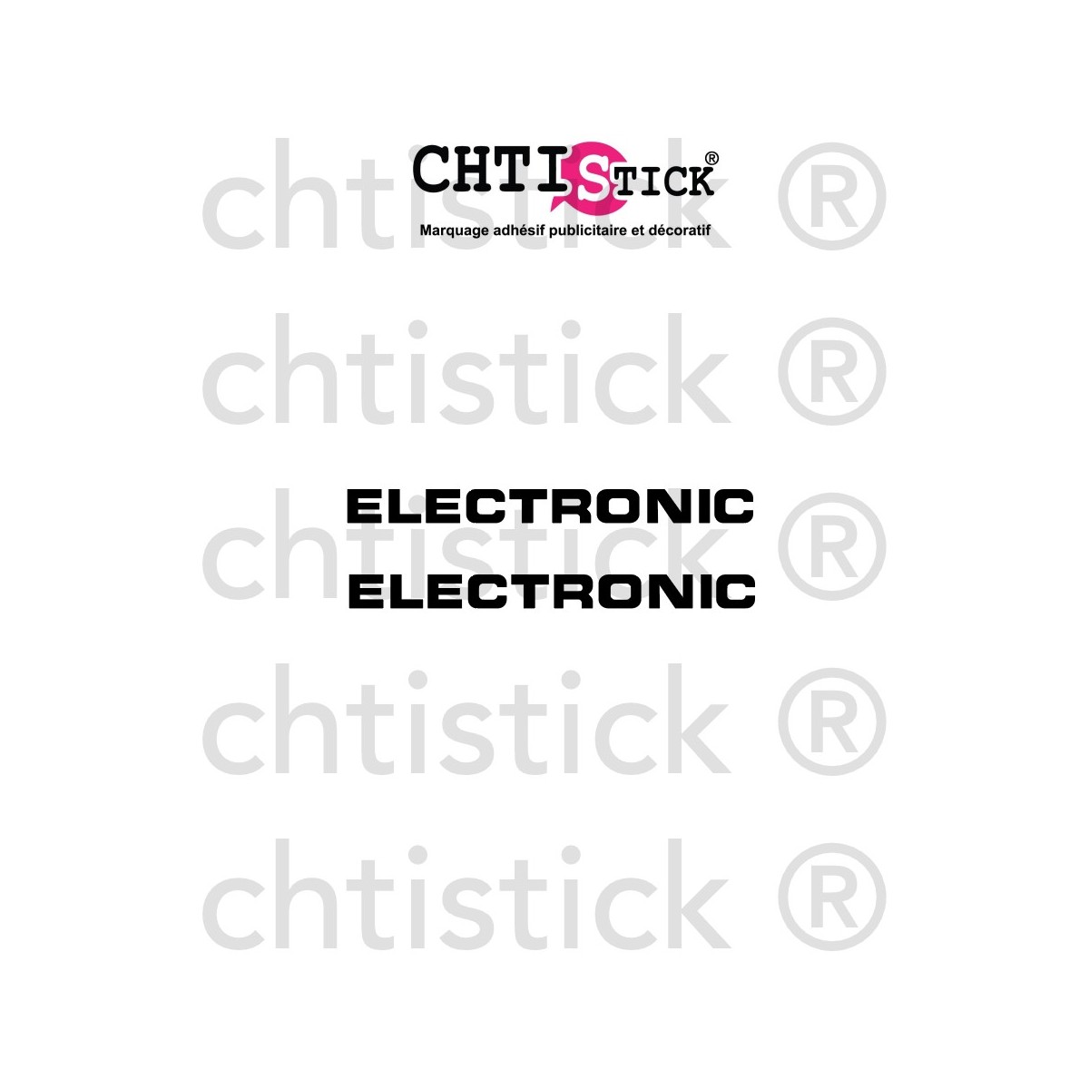 chtistick Sticker ELECTRONIC Peugeot