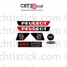 Kit autocollants Peugeot 103 MVL ROUGE
