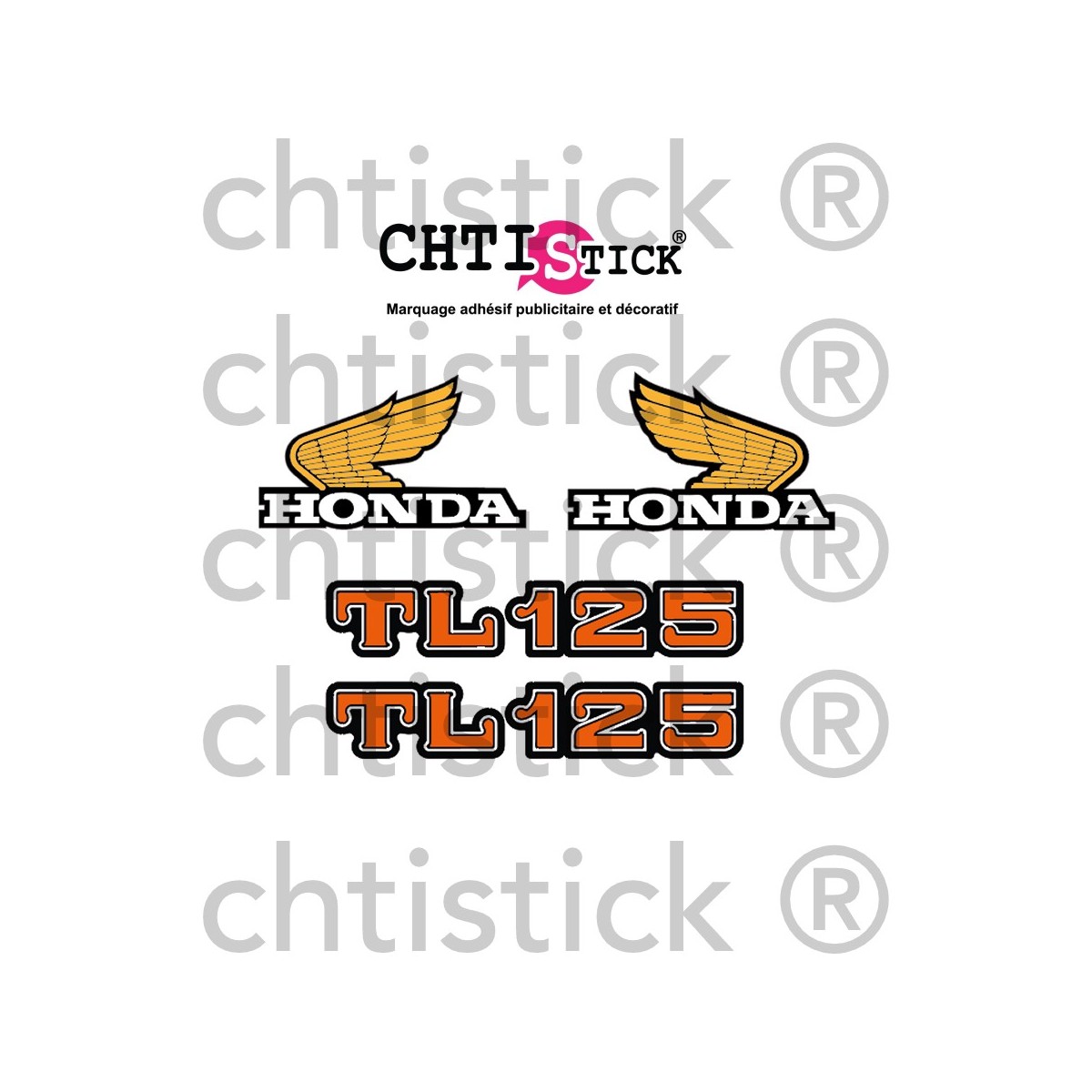 AUTOCOLLANT HONDA TL 125